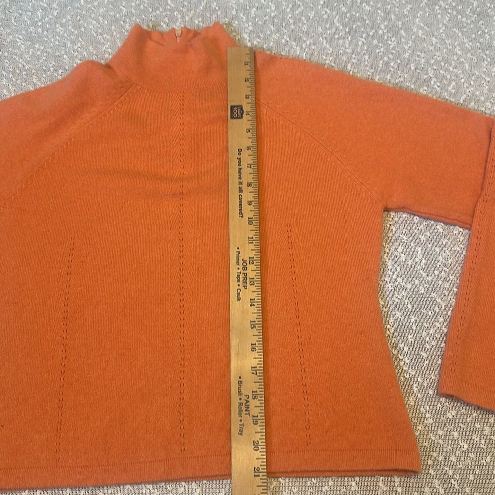 DON RAKOW Cashmere Sweater LARGE Peach - Picture 9 of 10